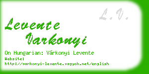 levente varkonyi business card